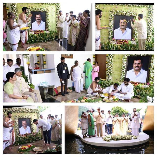 రామ్మూర్తి నాయుడు వర్థంతిలో పాల్గొన్న సీఎం, మంత్రి లోకేష్