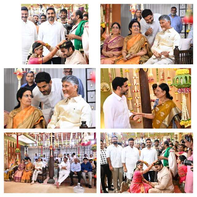 నారా రోహిత్ వివాహానికి చంద్రబాబు కుటుంబం