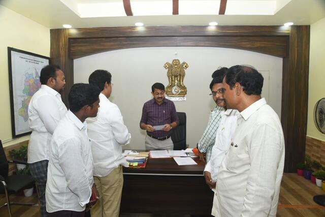 ఖాదర్ బాబా జయంతి వేడుకకు.. జిల్లా కలెక్టర్ కు ఖలీల్ బాబు ఆహ్వానం..