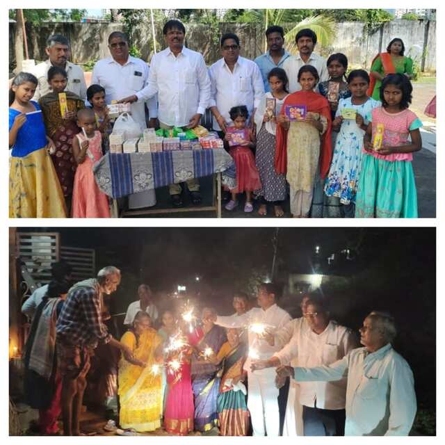 అమ్మ వృద్ధాశ్రమంలో  దీపావళి సంబరాలు