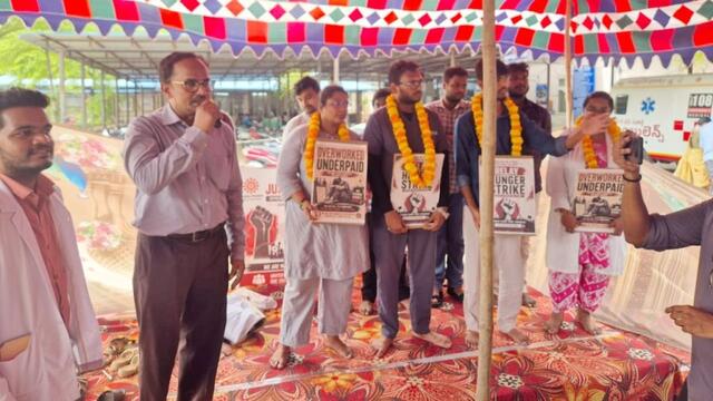 జూడాల సమ్మెకు వైద్యుల సంఘీభావం