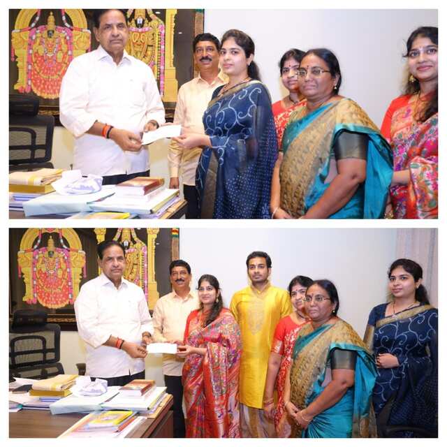 టీటీడీ ట్రస్ట్ కు రూ 20 లక్షల విరాళం