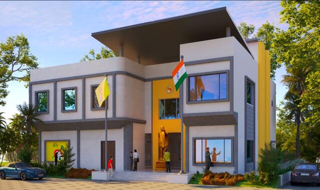 మంగళగిరి టీడీపీ కార్యాలయ నిర్మాణానికి శంకుస్థాపన