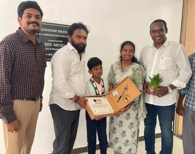 ఇండియా బుక్ ఆఫ్ రికార్డులో ఏడేళ్ల విద్యార్థి