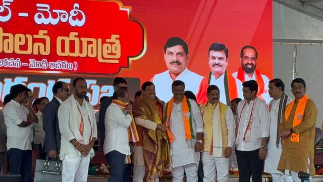 అటల్- మోదీ యాత్రకు మధ్యప్రదేశ్ సీఎం.. ఘన స్వాగతం పలికిన కూటమి నేతలు