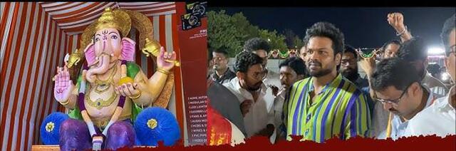 72 అడుగుల గణపతి సేవలో మనోజ్!