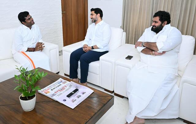 అన్నామలైతో మంత్రి లోకేష్ భేటీ