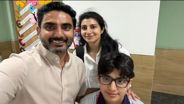 తండ్రి ప్రేమ.. సెలవు తీసుకున్న లోకేష్