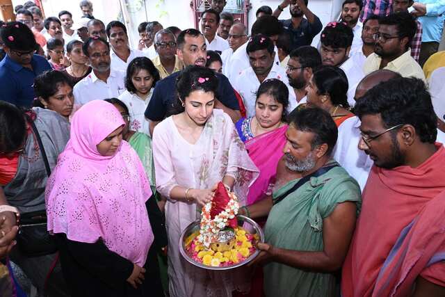 మంగళగిరి నియోజకవర్గంలో బ్రాహ్మణి పర్యటన