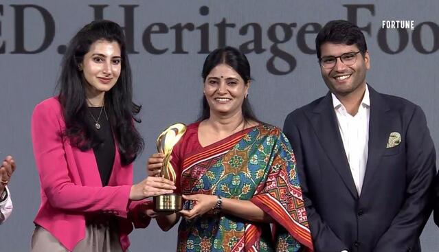 నారా బ్రాహ్మణికి 'ఫార్చ్యూన్ ఇండియా' అవార్డు