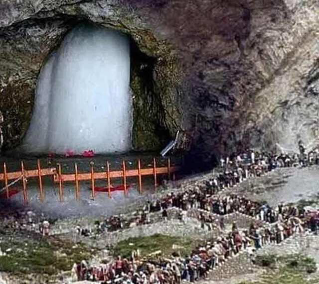 అమర్నాథ్ యాత్రలో భక్తుల రద్దీ