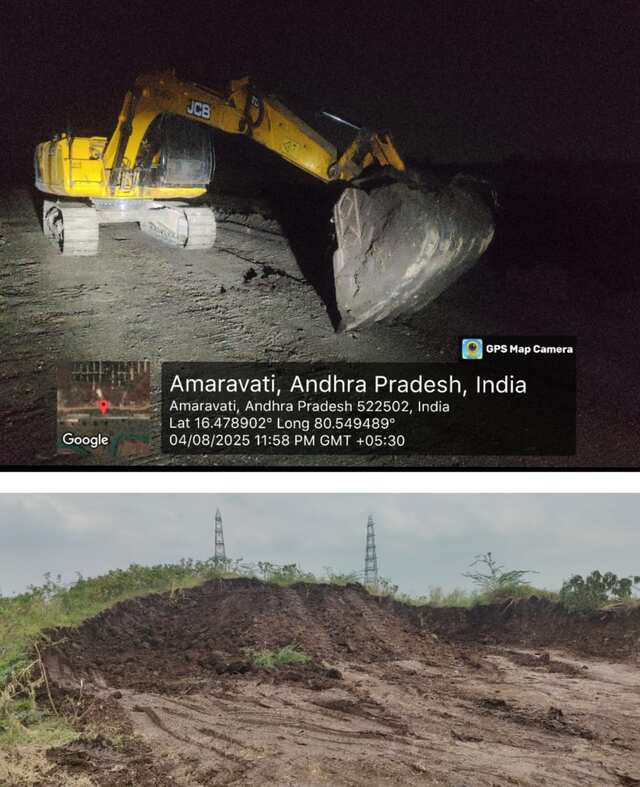 రాజధానిలో అక్రమ మట్టి తవ్వకాలు