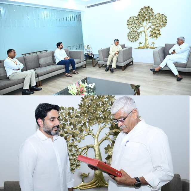 కేంద్ర మంత్రి షెకావత్‌కు అమరావతిలో ఘన స్వాగతం